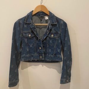 Denim cropped jean jacket